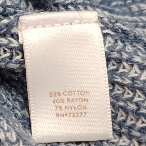 Women's Lauren Conrad Tight Knit Blue Sweater Size Medium - Picture 6 of 8